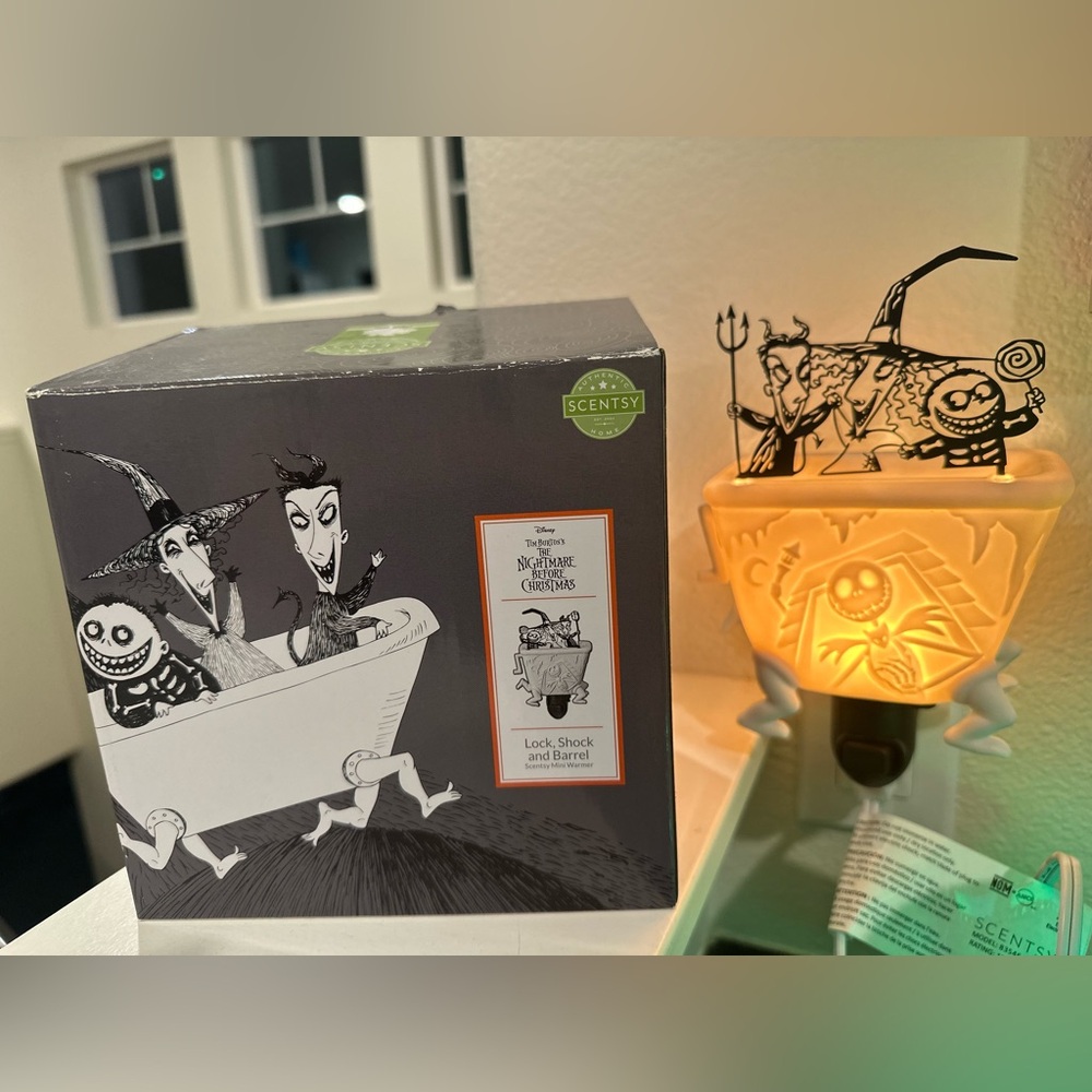 Disney Nightmare Before Christmas Lock, Shock, and Barrel Scentsy warmer NIB NWT